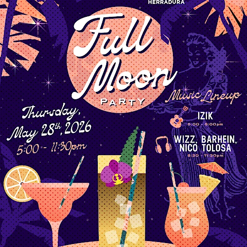 Full Moon Party at Hideout: Cinco de mayo vibes with cocktails, music lineup, and tropical decor. Thu May 28, 2016, 5&ndash;11:30 PM. End.